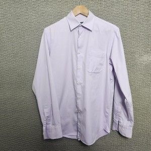 RAVELLI Men's Lined Pink Button Up Shirt Size M